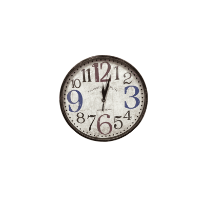 ساعة حائط بعقارب مدورة الوان مقاس ق 28سم رقم CL-17