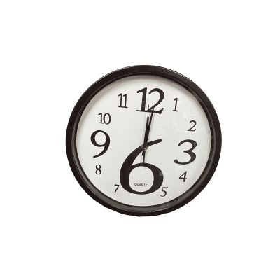 ساعة حائط بعقارب مدورة الوان مقاس قطر 30سم رقم CL-2