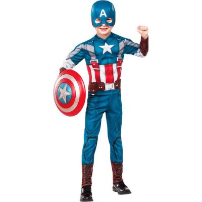 ملابس تنكرية كابتن امريكا بالماسك مقاس AMERICA CAPTAIN M رقم H 686
