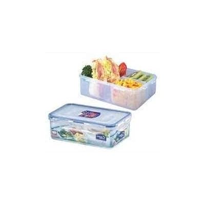 حافظة طعام بلاستيك شفاف مقسم Lock & lock مقاس 1 لتر رقم HPL817C-A