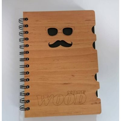 كشكول سلك مسطر125ورقة كريمى 5فاصل مقاس 13.5*19.5سم yasin-woody رقم 1177