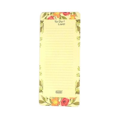 نوت بوك ياسين (YASSIN) هارد كفر لاصق مسطر مطبوع مقاس 21*9 سم Ref.0972