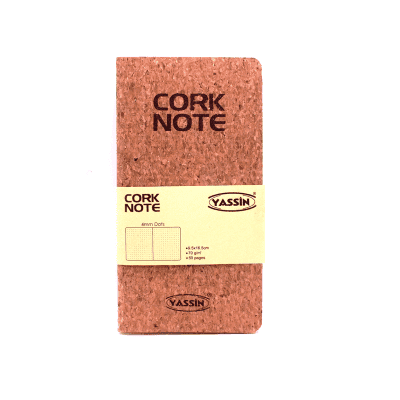 نوت بوك لاصق منقط50ورقة كريمى غ كوشيه مقاس 9.5*16.5سم yasin-cork رقم 1050