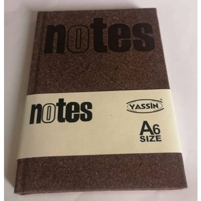 نوت بوك لاصق مسطر 96ورقة ابيض غ هارد كفر مقاس 10*14.5سم yasin-notes رقم 0494