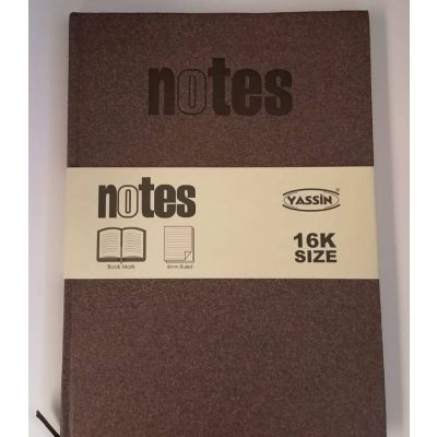 نوت بوك لاصق مسطر 80ورقة كريمى غ هارد كفر مقاس 18.5*25.8سم yasin-notes رقم 1061