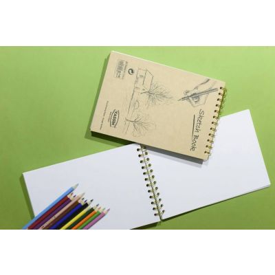 اسكتش رسم سلك 120YASSIN جرام 96 ورقة غ كرتون مقاس 19*27سم رقم 0930