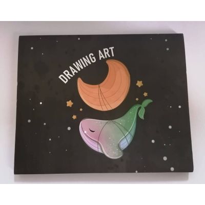 اسكتش رسم لاصق 40ورقة ابيض90جرام غ اسود مقاس 17.5*22سم yasin- drawing رقم 1201