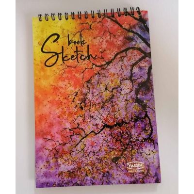 اسكتش رسم سلك 40ورقة كريمى110جرام مقاس 14.8*21.4سم yasin رقم 1202