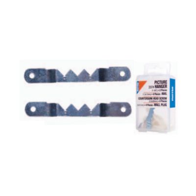 عليقة صورة مستطيلة 1 5/8 مسامير ربط +دق +فيشر بلاستيك منترا REF . 94493