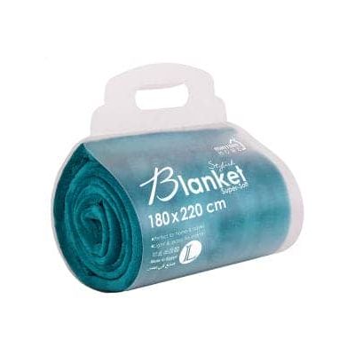 بطانية ميكروفيبر مقاس 180*220 سم رقم 05185 اخضر فاتح