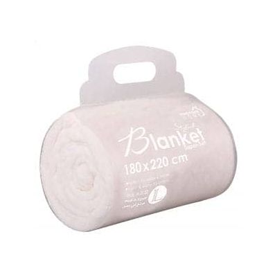 بطانية ميكروفيبر مقاس 180*220 سم رقم 05192 كريمي