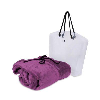 بطانية دفاية باكمام مايكروفيبر بنفسجي مقاس 160 *180سم رقم 9131