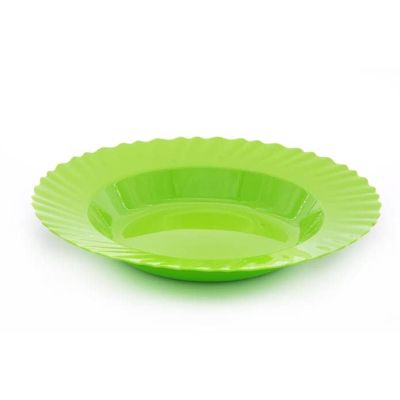 طبق بلاستيك منترا كارلي ألوان مقاس 23 سم رقم 009197