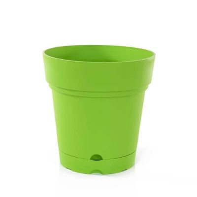 وعاء زرع مستدير مع طبق الوان 22سم رقم 004515