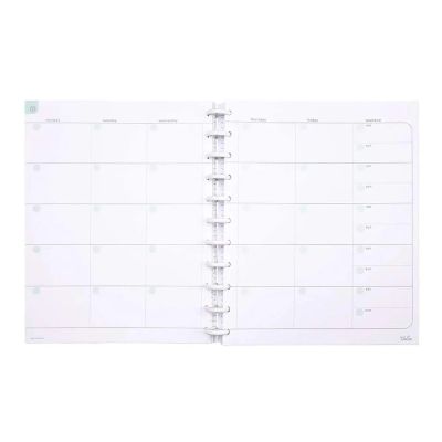 غيار ورق نوت بوك مسطر ابيض شهرى بدون تاريخ 12 ورقة 90 جرام غ زراير بولى مقاس 21*29.7سمmintra-talia