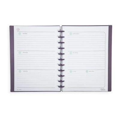 غيار ورق نوت بوك مسطر ابيض أسبوعي بدون تاريخ 60 ورقة 90 جرام غ زراير بولى مقاس 21*29.7سمmintra-talia