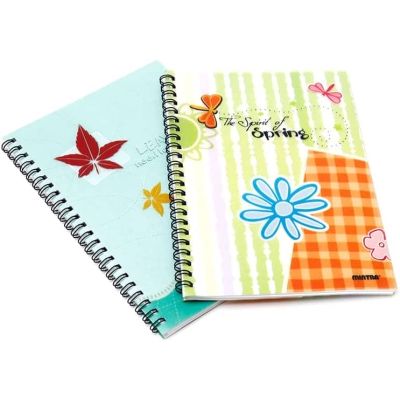 كشكول سلك مربعات 0.5 سم100ورقة 2غ كرتون mintra-joyful رقم 92221مقاس16.5*22سم