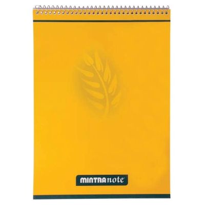 نوت بوك سلك مربعات 0.5 سم70ورقة غ اصفرmintra رقم 10025مقاس12.2*20سم