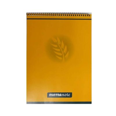 نوت بوك سلك مربعات 0.5 سم40ورقة غ اصفرmintra رقم 10001مقاس20.3*28سم