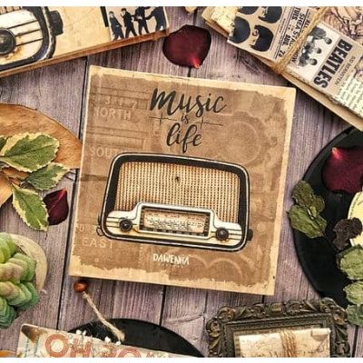 Dawenha Music Is Life Notebook 16 *16 Cm 200 Sheet