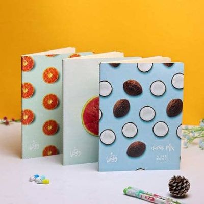 Dawenha Tropical Fruits | Manifesto Mix 3 Notebooks Set (Blank + Dotted + Squared )