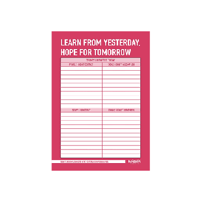 Dawenha Learn From Yesterday 14 X 20 Cm, 50 Sheets