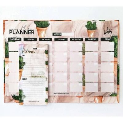 Dawenha Cactus Desk Calendar