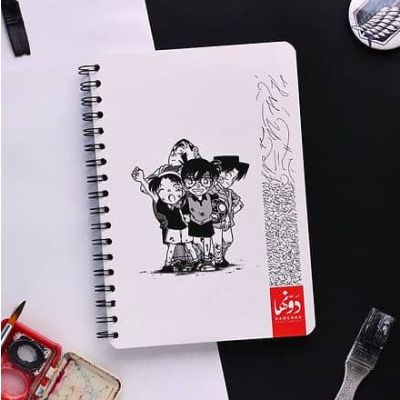 اسكتش رسم سلك ورق ابيض و اسود50ورقة 180ج مقاس 16*24سم detective Conan