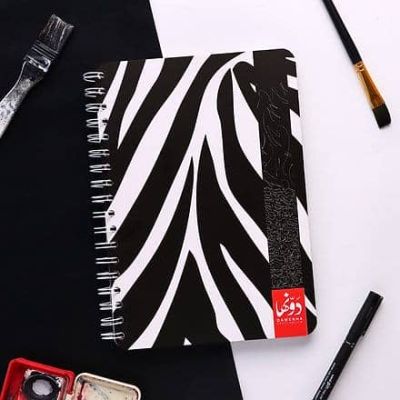 اسكتش رسم سلك ورق ابيض و اسود50ورقة 180ج مقاس 16*24سم Zebra