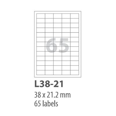 ورق ليبل A4 متعدد 100/65 Smart فرخ L38-21