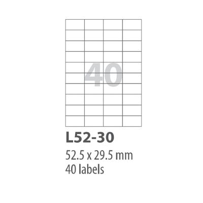 ورق ليبل A4 متعدد 100/40 Smart فرخ L52-30