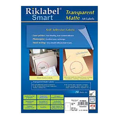 TA4 A4/1 باكو ليبل شفاف استيكر 20 فرخ