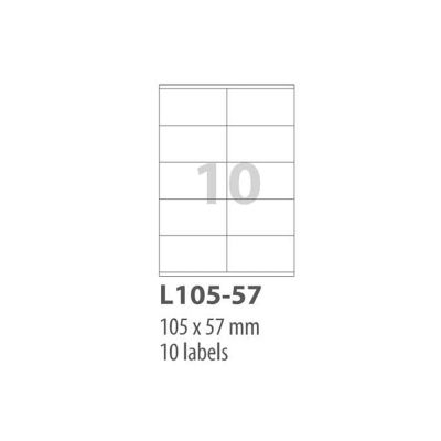 ورق ليبل A4 متعدد 100فرخ /10 GREEN PACK رقم Smart LL 105-57