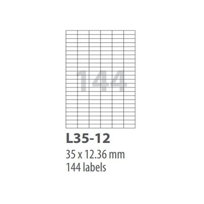 ورق ليبل A4 متعدد 100فرخ/144 OFFICE PACK رقم Smart LG 35-12