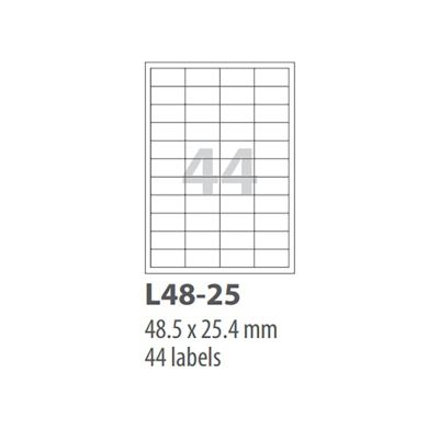 ورق ليبل A4 متعدد 100فرخ/44 OFFICE PACK رقم Smart LG 48-25