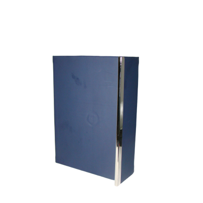 نوت بوك لاصق مسطر جلد بكبسولة blueمقاس 14*21.5سم رقم nb5