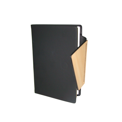 نوت بوك لاصق مسطر جلد بكبسولة مقاس 14*21.5سم black*Kraftرقمcnb19b