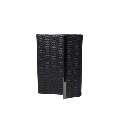 نوت بوك لاصق مسطر جلد بكبسولة blackمقاس 14*21.5سم رقم nb16