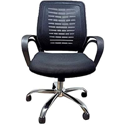 كرسى وسط ظهر اسود موديل اسبايدر شبك الوانModer Spider Employe