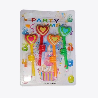 كارت شمع سوسته اشكال الوان 4ق