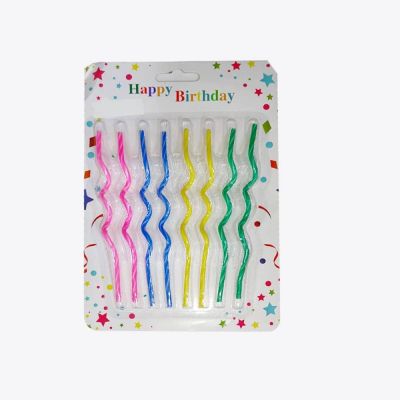 كارت شمع شاليموه زجزاج الوان 8ق