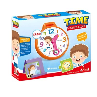 بازل ساعة تعلم الوقت 5 كارت مقاس 17*20.5سم رقم 1627