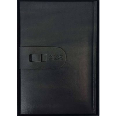 اجندة مكتب يومية كوارتو ورق كريمى غ جلد لسان قلم بعلبة