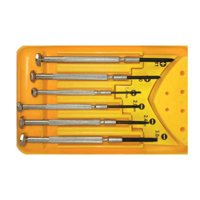 طقم مفكات 6قطعة مقاسات مختلفة رقم 0006C2