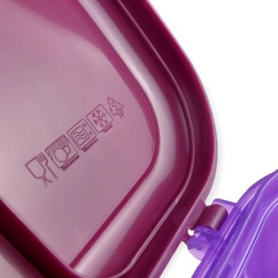 بانانا لانش بوكس بلاستيك شفاف مقسم 2دور Bananaموف 1.8 لتر