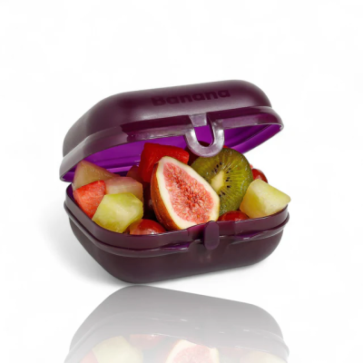 بانانا لانش بوكس بلاستيك معتم Bananaموف600م