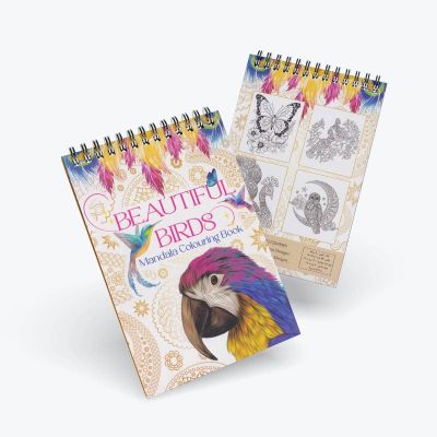 اسكتش تلوين سلك 40 ورقة birds مقاس 14.8*21سم