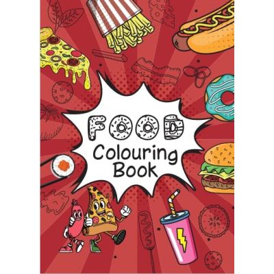 اسكتش تلوين سلك 40ورقة Foodمقاس14.8*21سم