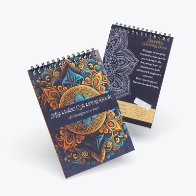اسكتش تلوين سلك50ورقة mandalaمقاس 14.8*21سم