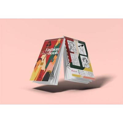 Coloring Sketch Book – 60 Pages – Fashion – 14.8 × 21 cm